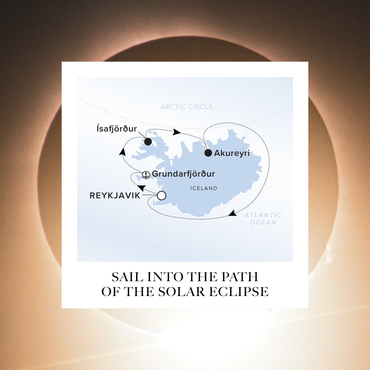 Sail into the path of the solar eclipse